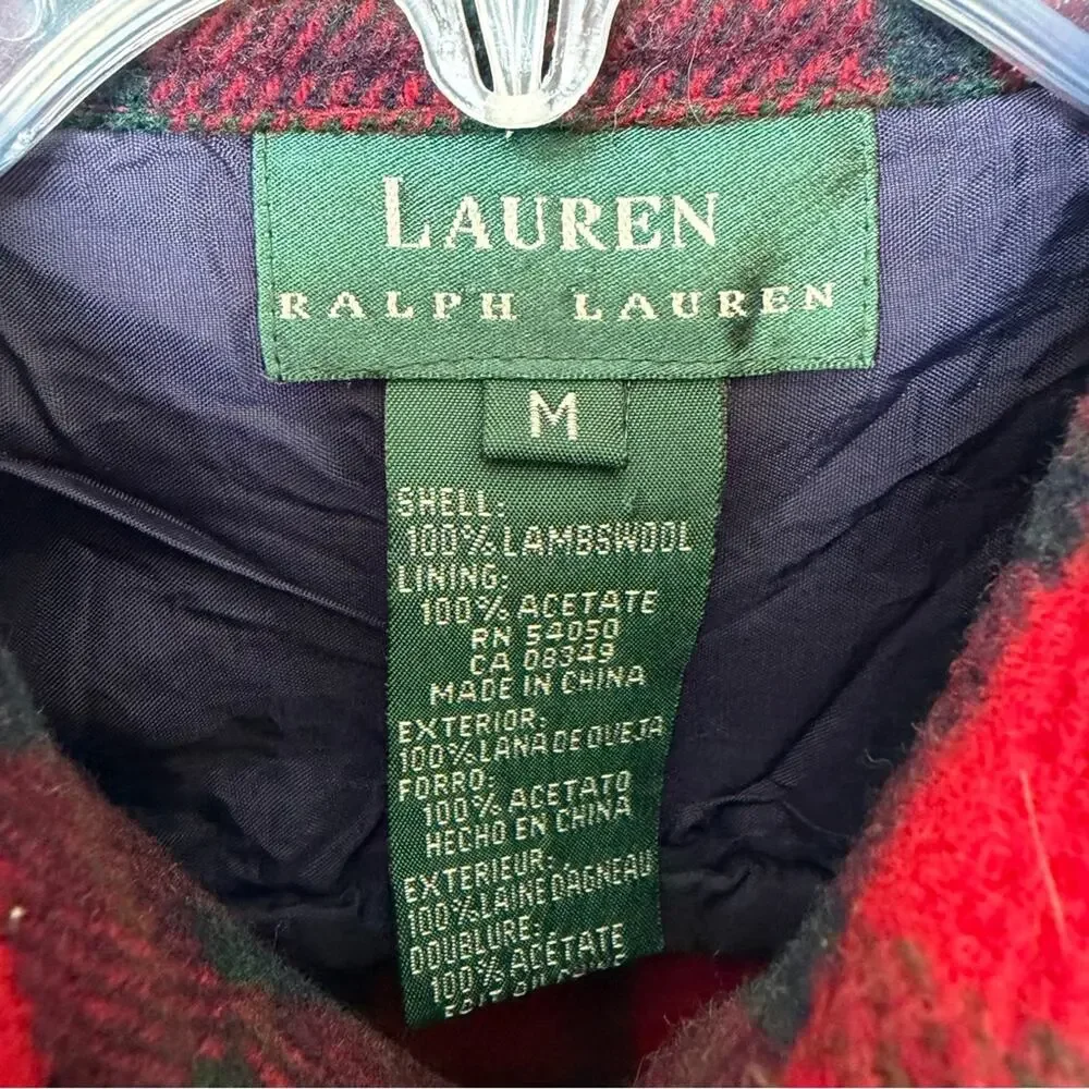 Ralph Lauren Flannel Zip-up Sweater Medium